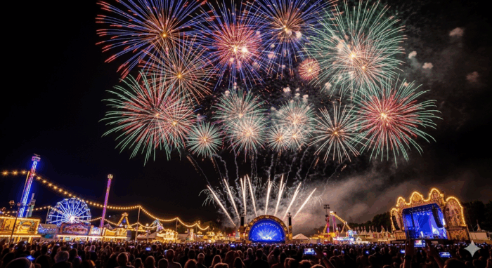 祭りの夜を締めくくる、忘れられない感動の花火