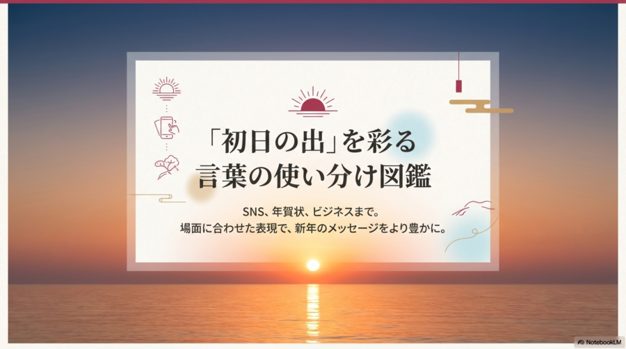 初日の出の言い換え表現！ご来光の違いやおしゃれな英語・俳句
