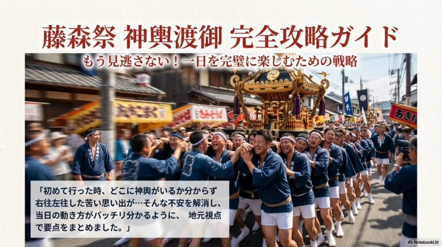 藤森神社の神輿ルート完全ガイド！通過時間や交通規制を徹底解説