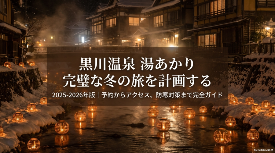 黒川温泉 湯あかりが見える宿3選！2026年最新予約ガイド