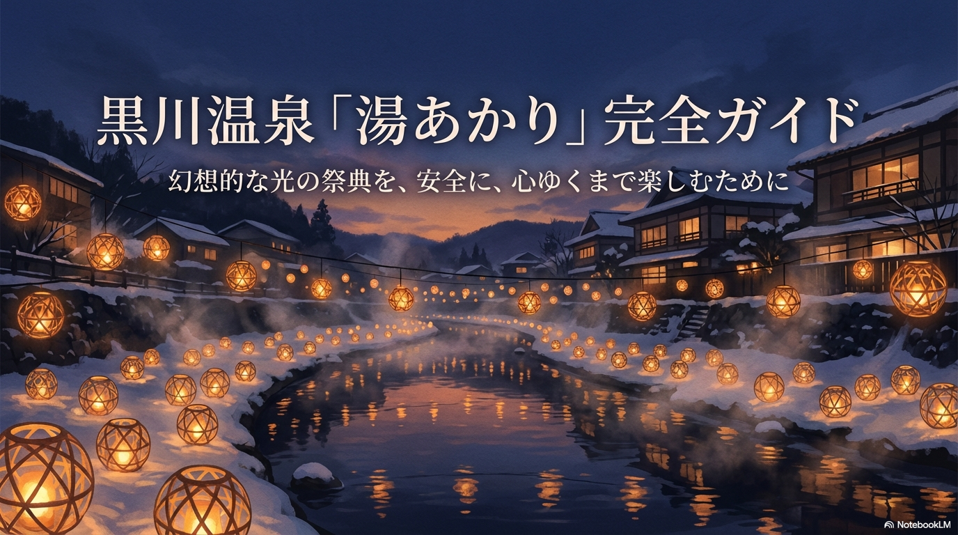 黒川温泉の湯あかりはいつ？駐車場や雪道の注意点まで徹底解説