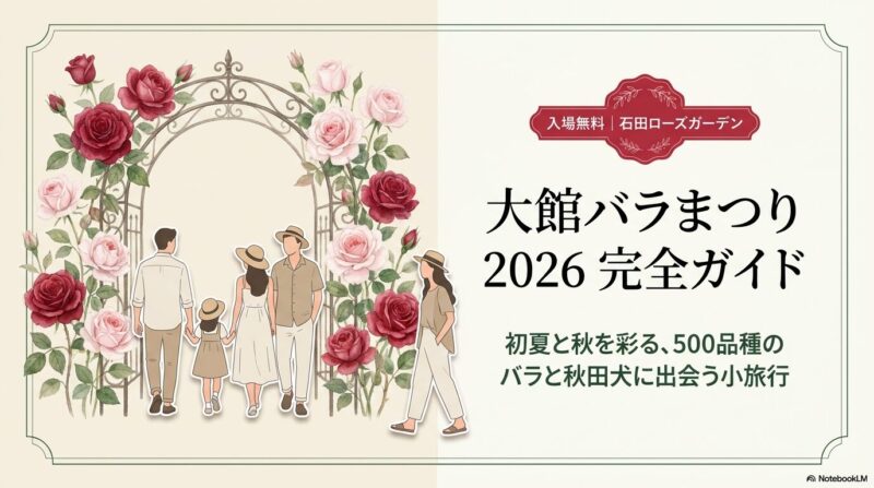 大館バラ祭り2026｜日程・見頃・駐車場・ナイトガーデン完全ガイド